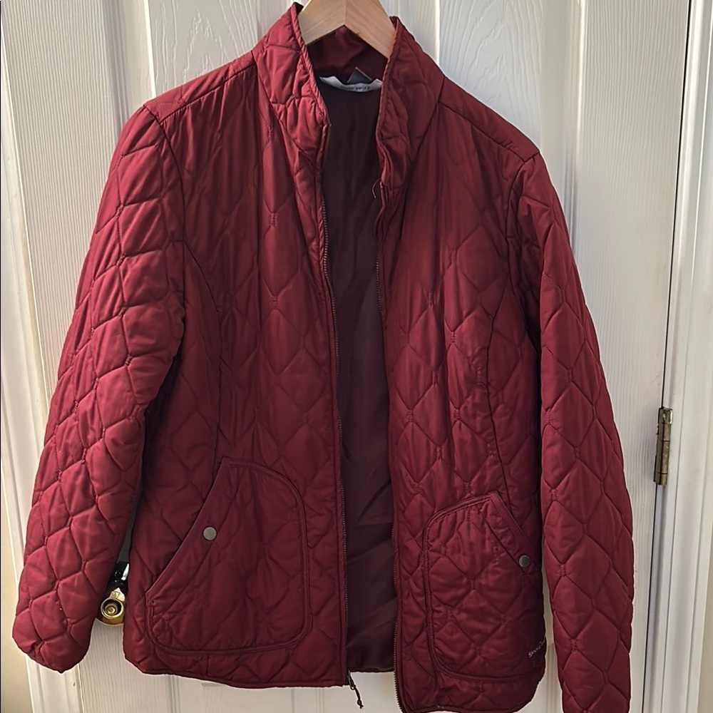Eddie Bauer Quilted Burgundy Jacket